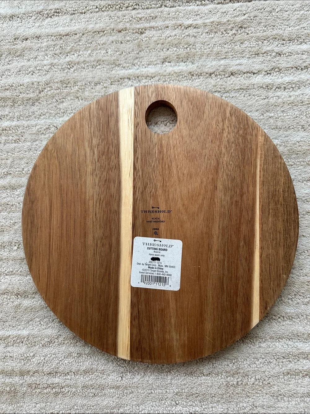 Threshold by Target Acacia Round Cutting Board Charcuterie 10”